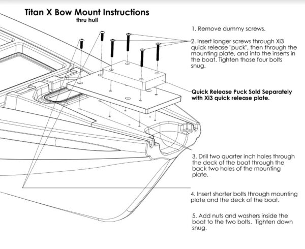 Native Watercraft Titan X Bow Motor Mount - 10.5 and 12.5 - Image 2